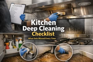 Kitchen Deep Cleaning Checklist: What Gets Missed Every Time